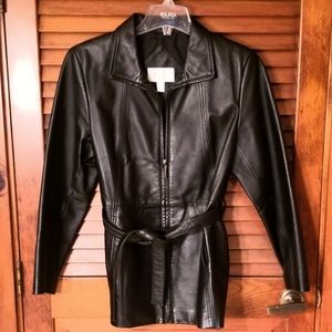 Worthington Women’s Genuine Leather Coat